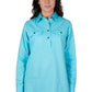 T4S2100182 Thomas Cook Women's Light H/PLKT LS Shirt Aqua