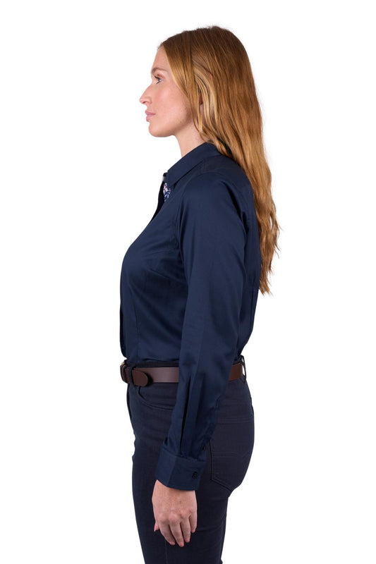 T4S2117045 Thomas Cook Women's Kelsey LS Shirt Navy