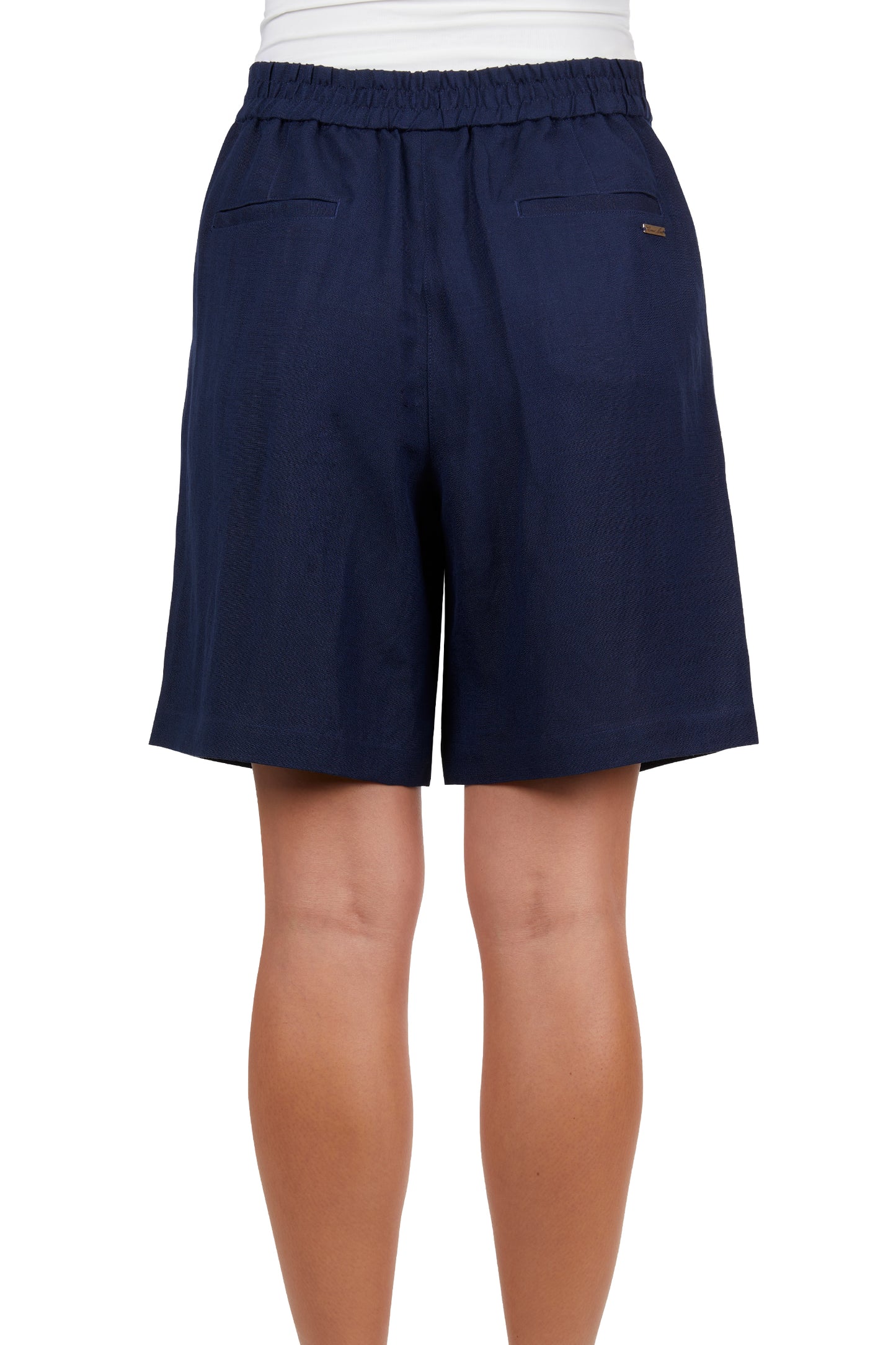 T4S2320096 Thomas Cook Women's Isabel Linen Short Navy