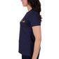 T4S2572065 Thomas Cook Women's Eva Script Tee Navy