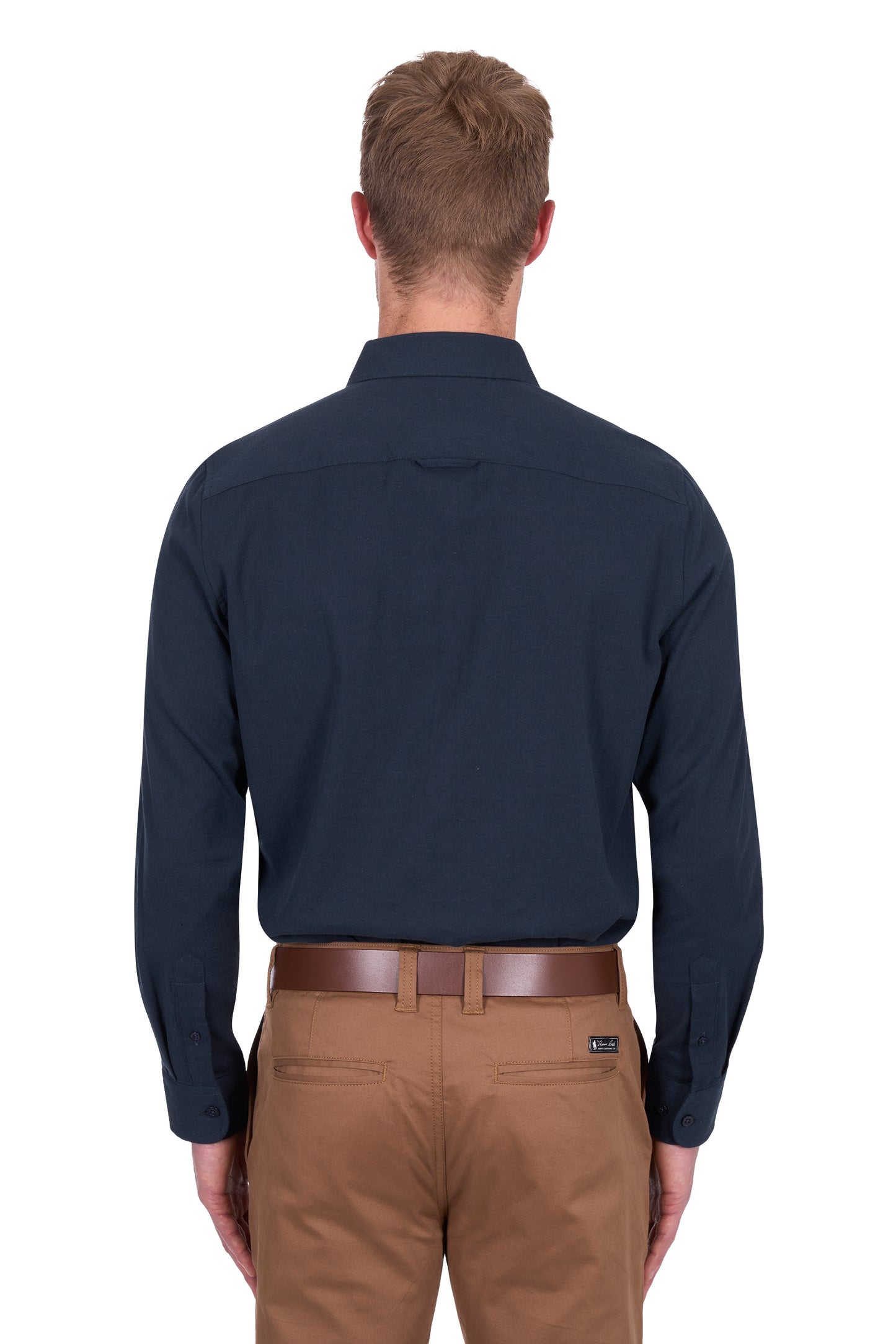 T5S1122026 Thomas Cook Men's Roger Linen LS Shirt Navy