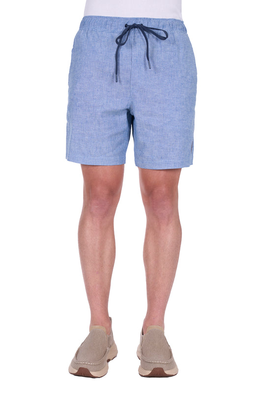 T5S1309004 Thomas Cook Men's Felix Linen Short Chambray