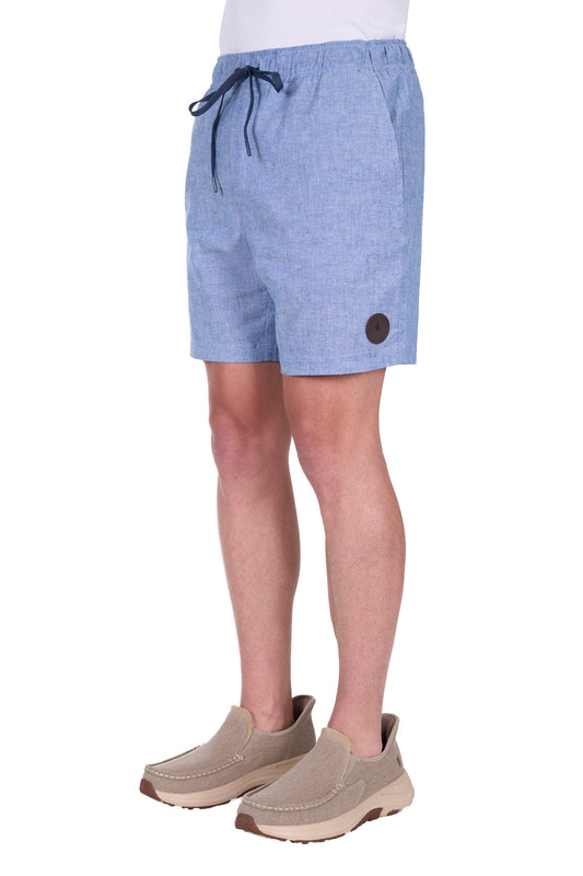 T5S1309004 Thomas Cook Men's Felix Linen Short Chambray