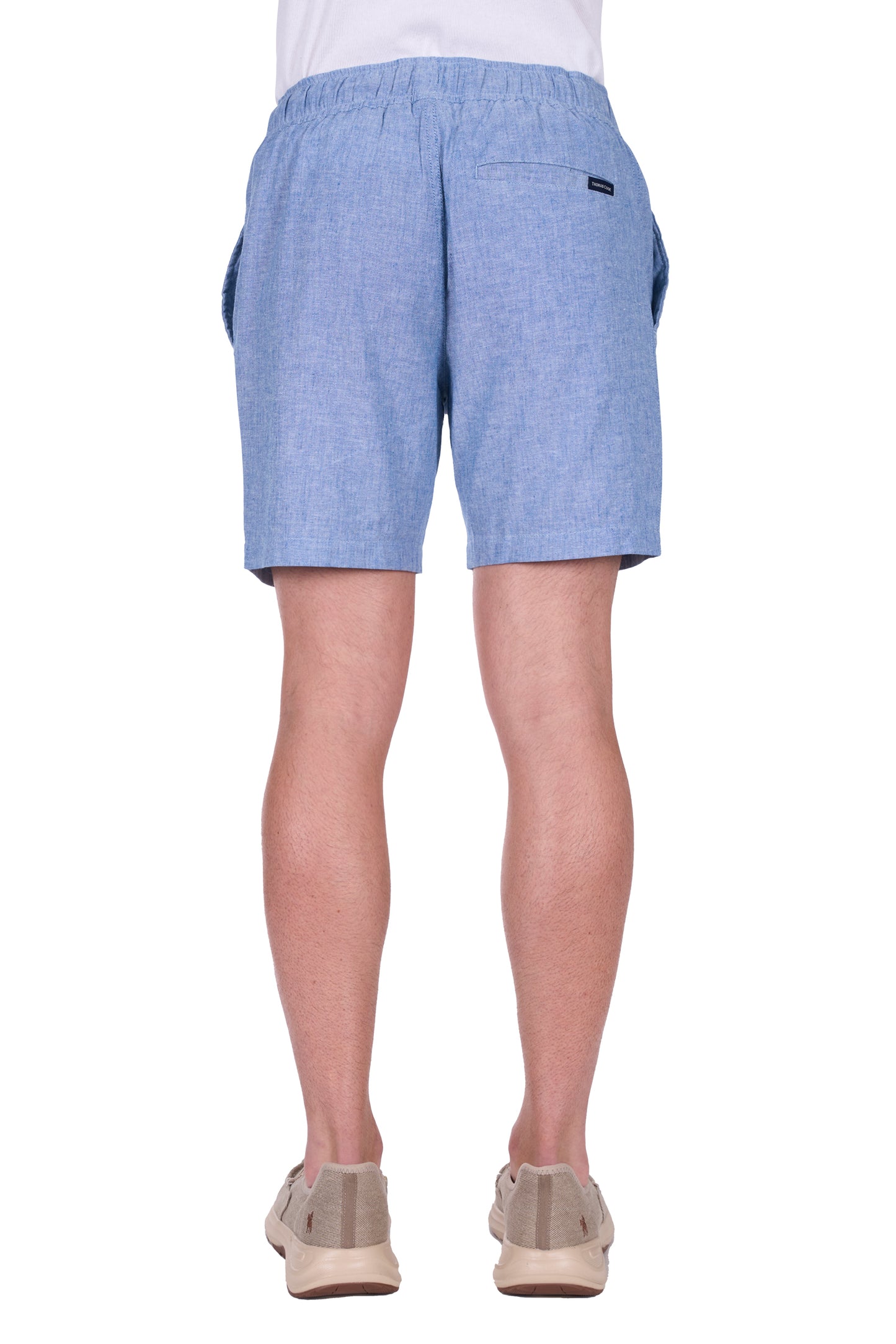 T5S1309004 Thomas Cook Men's Felix Linen Short Chambray