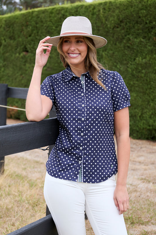 T5S2113081 Thomas Cook Women's Luna SS Shirt Navy