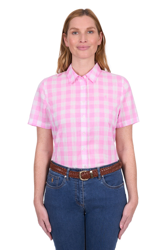 T5S2125084 Thomas Cook Women's Elize SS Shirt Pink/White
