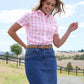 T5S2125084 Thomas Cook Women's Elize SS Shirt Pink/White