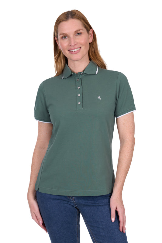 T5S2523126 Thomas Cook Women's Michelle SS Polo Khaki