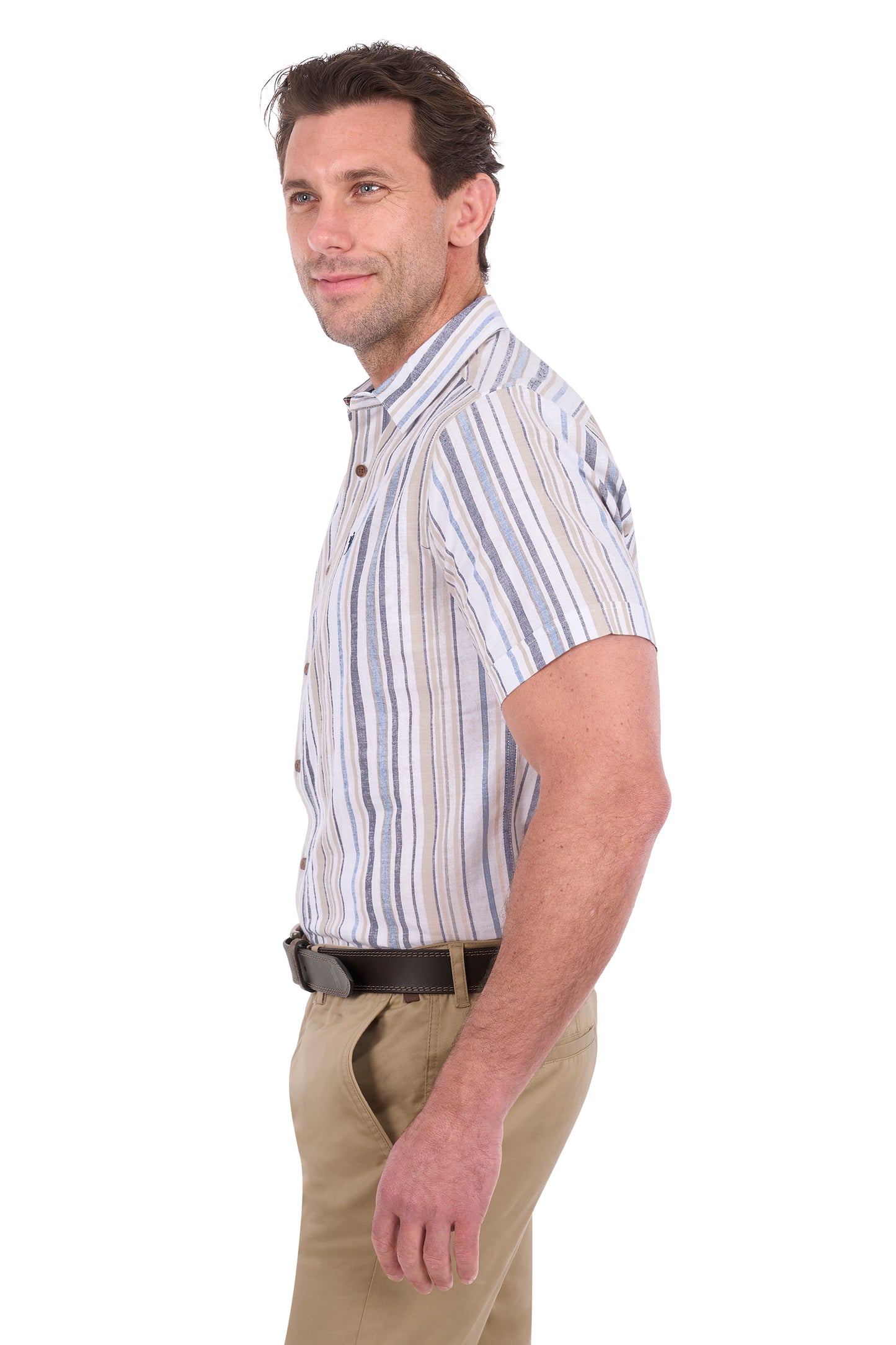 T6S1121025 Thomas Cook Men's Max SS Shirt Navy/Tan