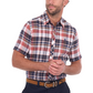 T6S1122128 Thomas Cook Men's Ethan SS Shirt Rust/Navy