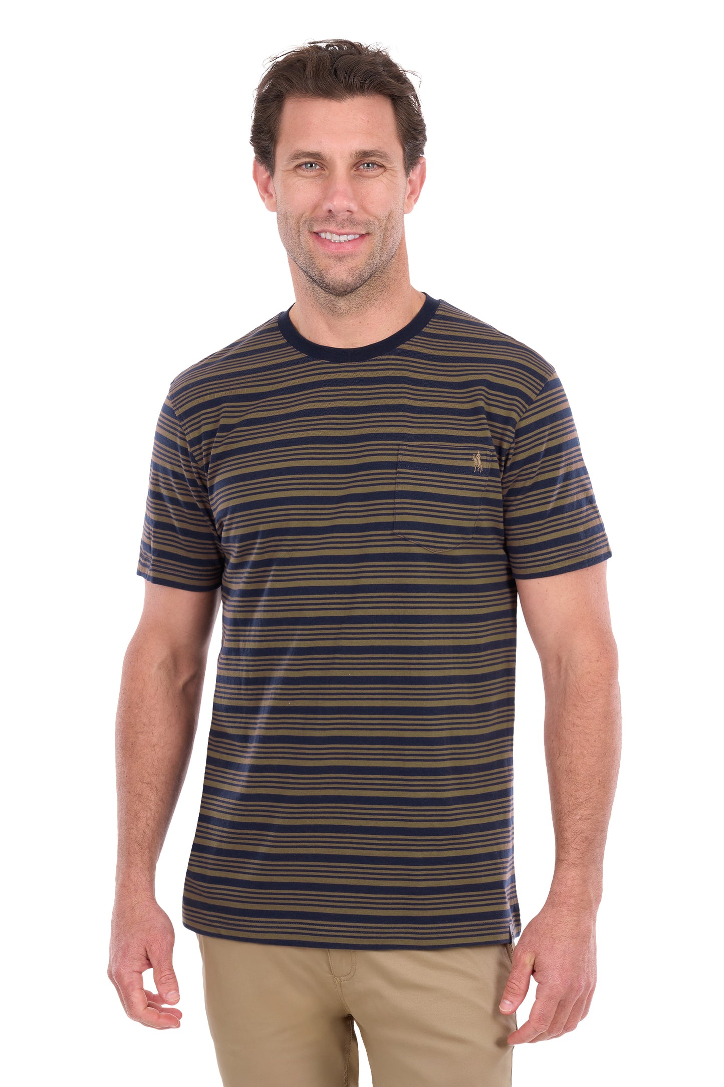 T6S1516006 Thomas Cook Men's Oliver 1PKT SS Tee Navy/Dark Tan