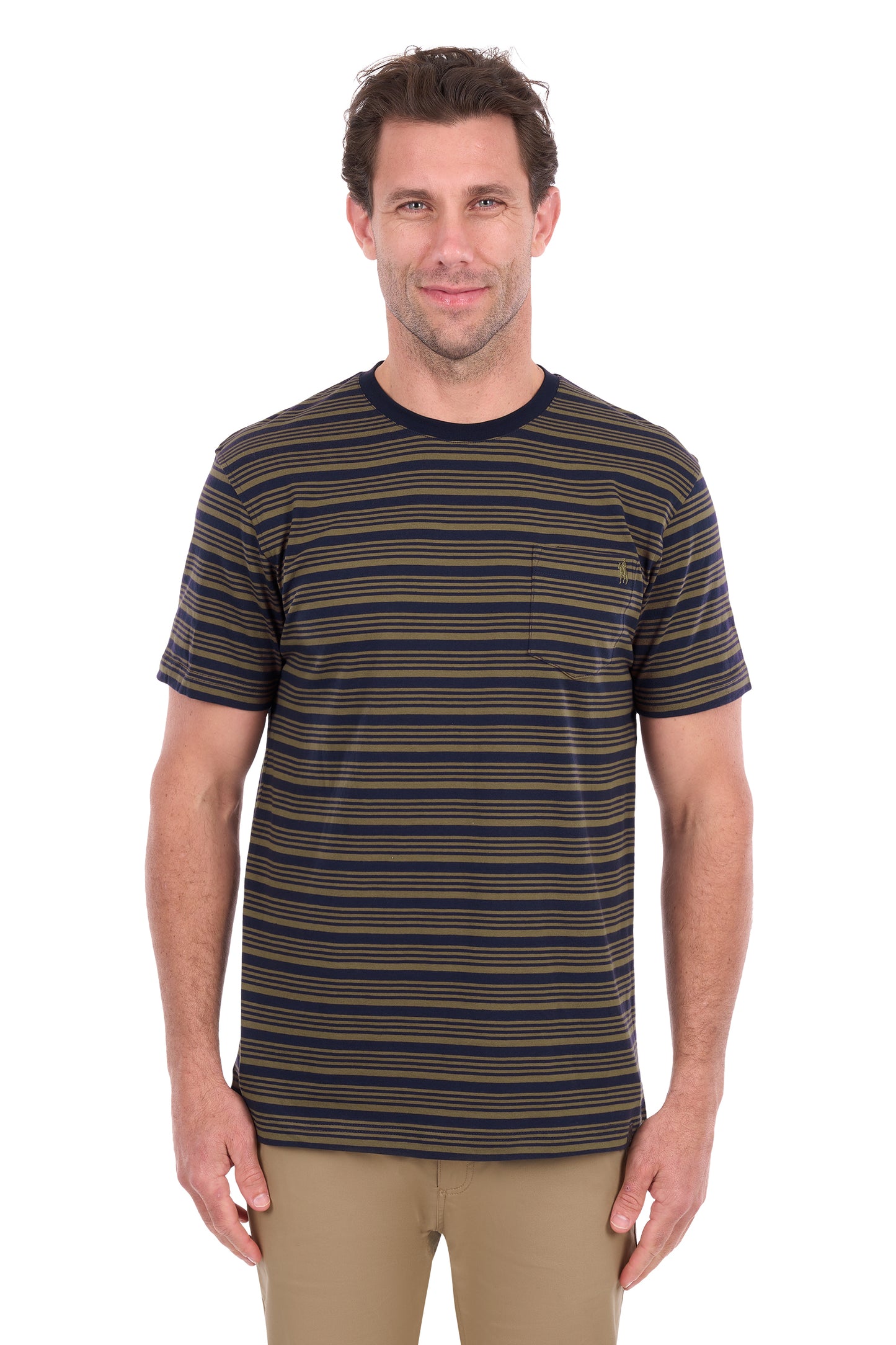 T6S1516006 Thomas Cook Men's Oliver 1PKT SS Tee Navy/Dark Tan