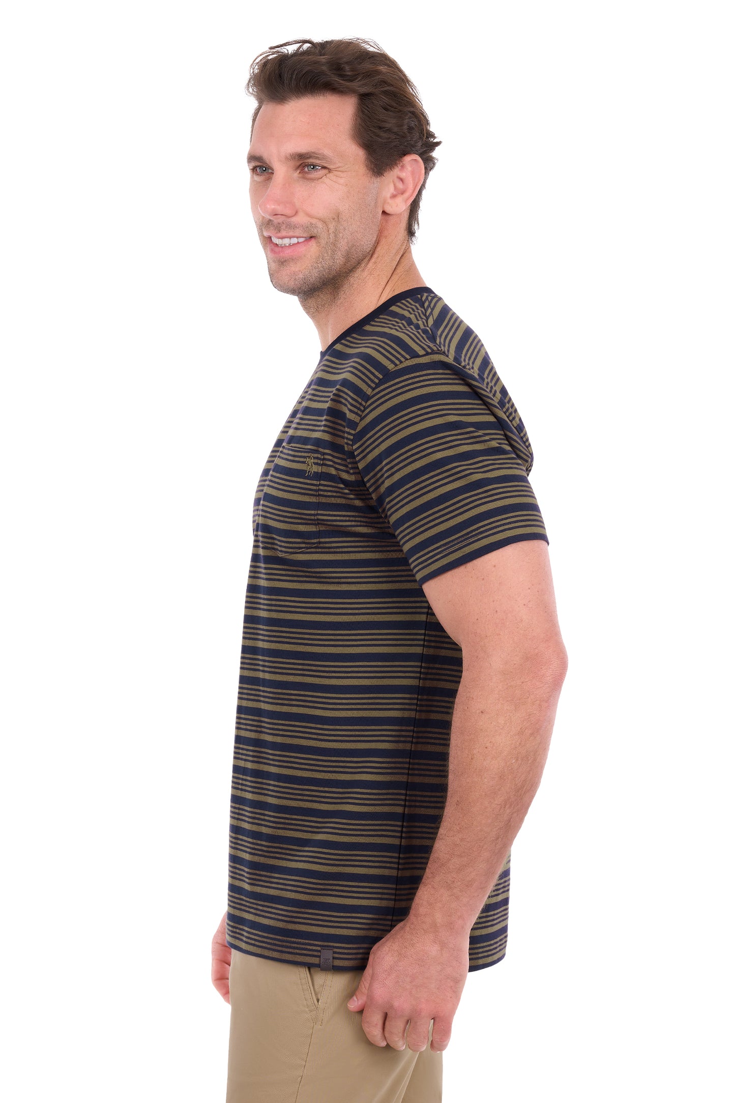 T6S1516006 Thomas Cook Men's Oliver 1PKT SS Tee Navy/Dark Tan