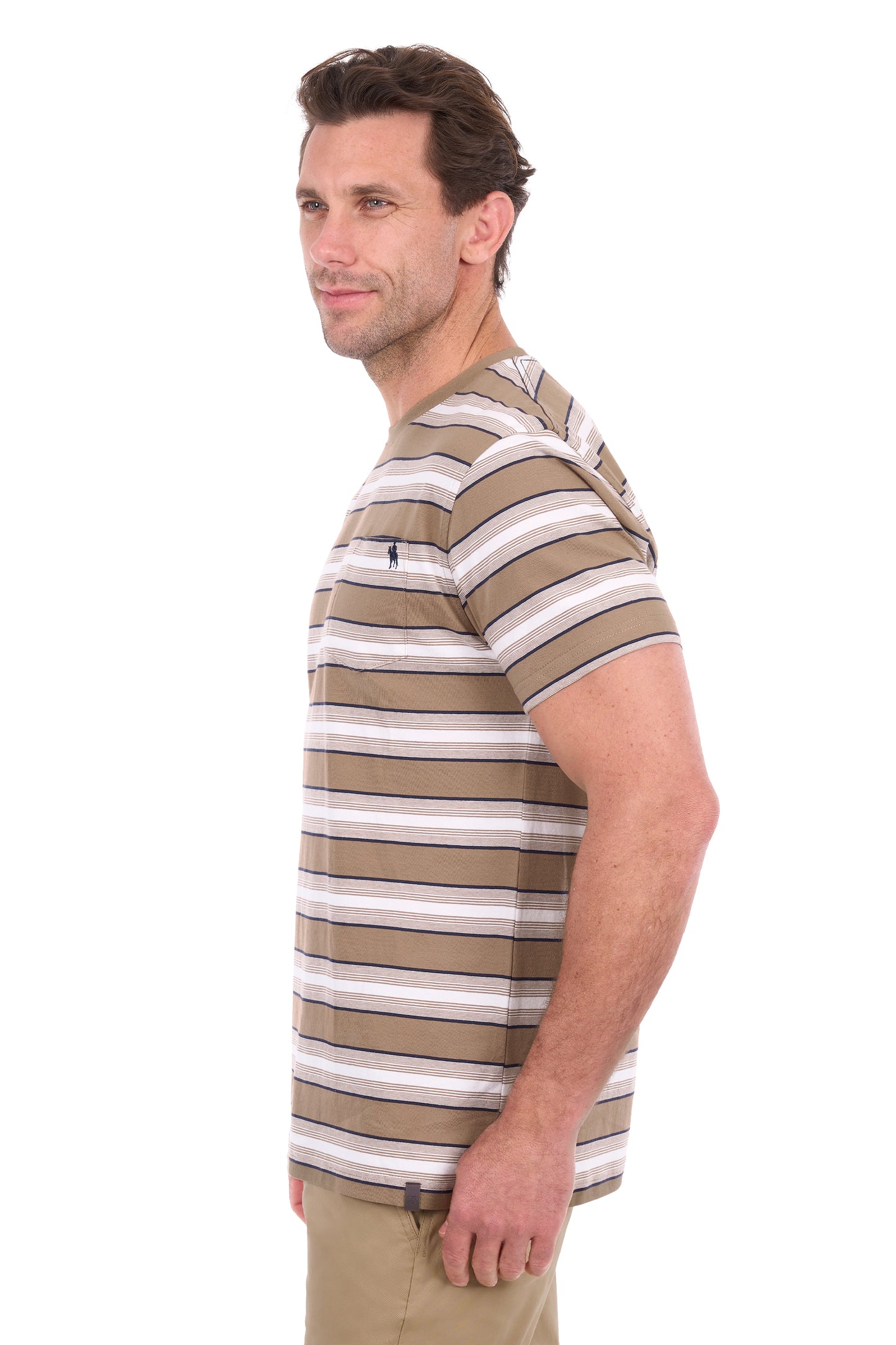 T6S1516007 Thomas Cook Men's Nick 1PKT SS Tee Sand/Off White