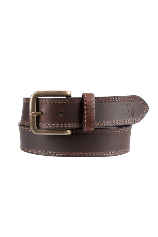 T6S1995BEL Thomas Cook Bradford Belt Dark Tan