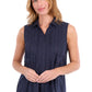 T6S2116090 Thomas Women's Pearl Sleeveless Shirt Navy