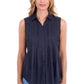 T6S2116090 Thomas Women's Pearl Sleeveless Shirt Navy