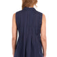 T6S2116090 Thomas Women's Pearl Sleeveless Shirt Navy