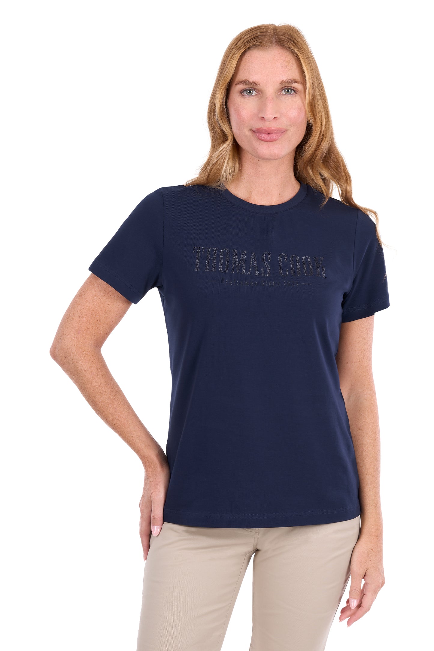 T6S2515105 Thomas Cook Women's Jo SS Tee Navy