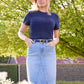T6S2515105 Thomas Cook Women's Jo SS Tee Navy