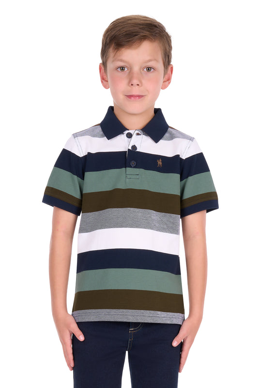 T6S3500020 Thomas Cook Boy's Wayne Polo Tan/Sage