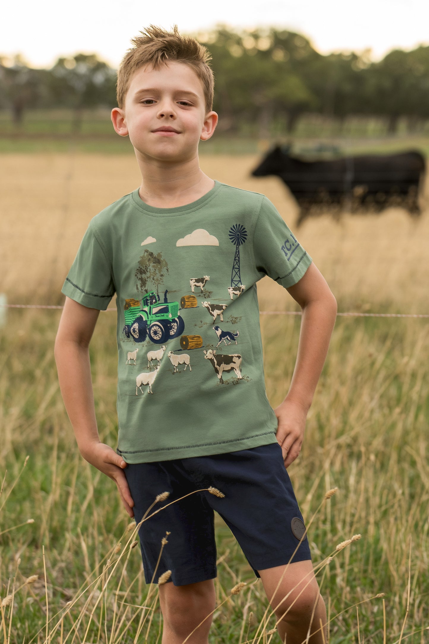 T6S3513125 Thomas Cook Boy's Joey SS Tee Light Green
