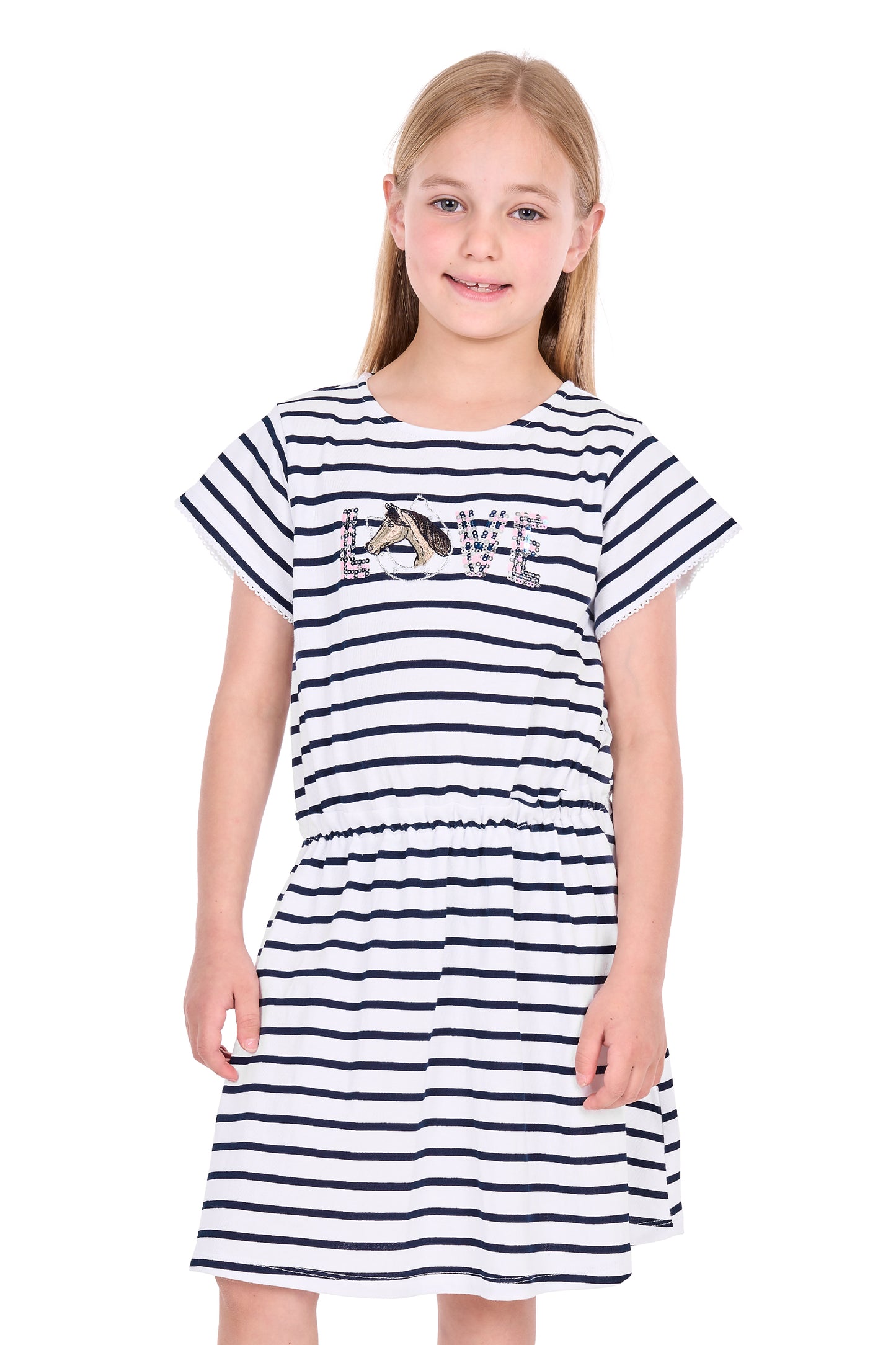 T6S5413118 Thomas Cook Girl's Krissy Dress Navy/White
