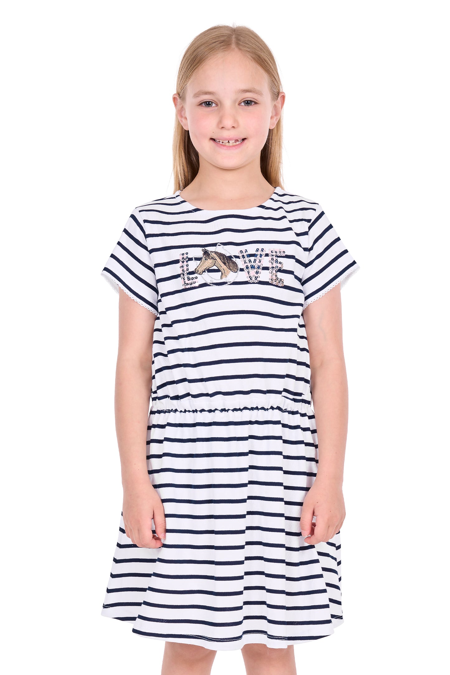 T6S5413118 Thomas Cook Girl's Krissy Dress Navy/White
