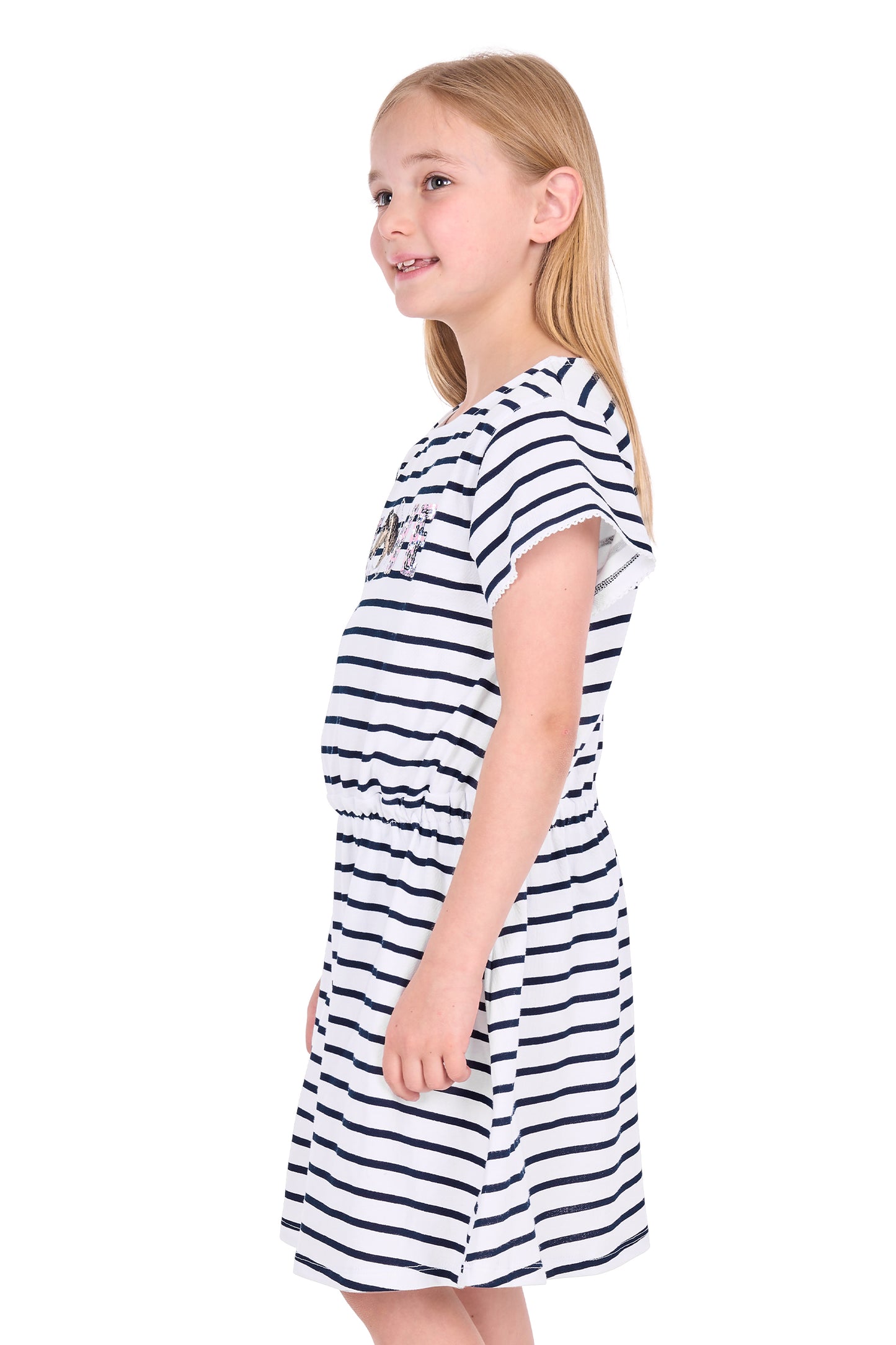 T6S5413118 Thomas Cook Girl's Krissy Dress Navy/White