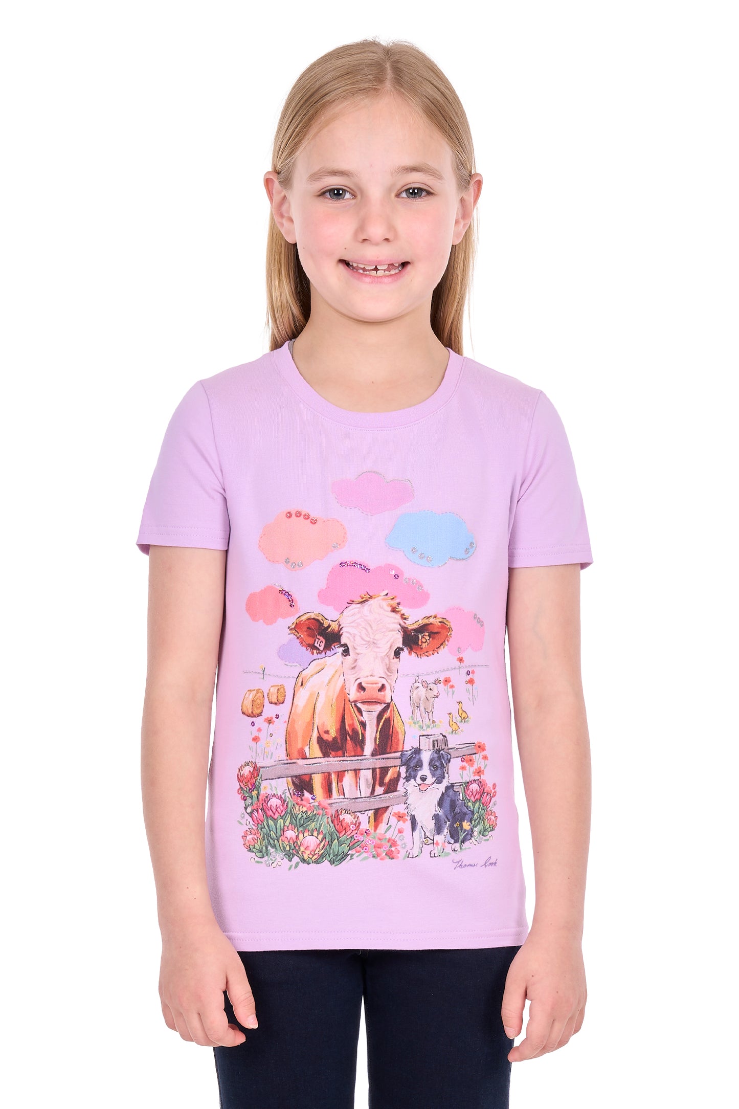 T6S5516117 Thomas Cook Girl's Selina SS Tee Lilac