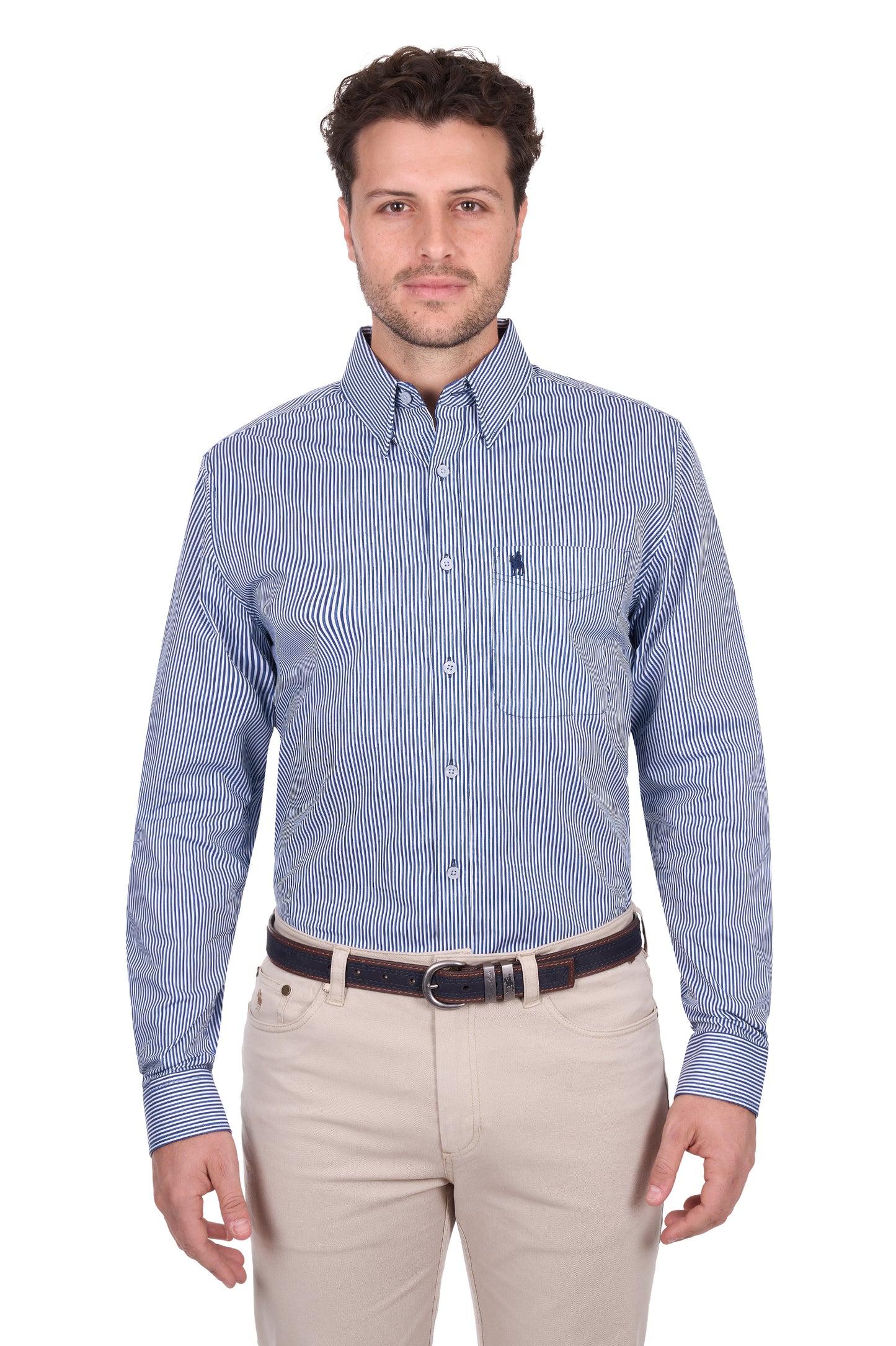T6W1226102 Thomas Cook Men's Gregory 1PKT LS Shirt Navy