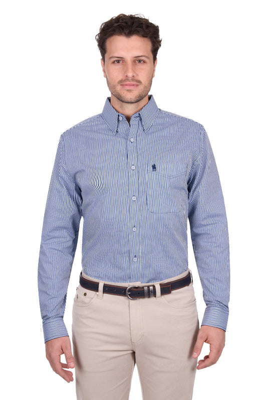 T6W1226102 Thomas Cook Men's Gregory 1PKT LS Shirt Navy