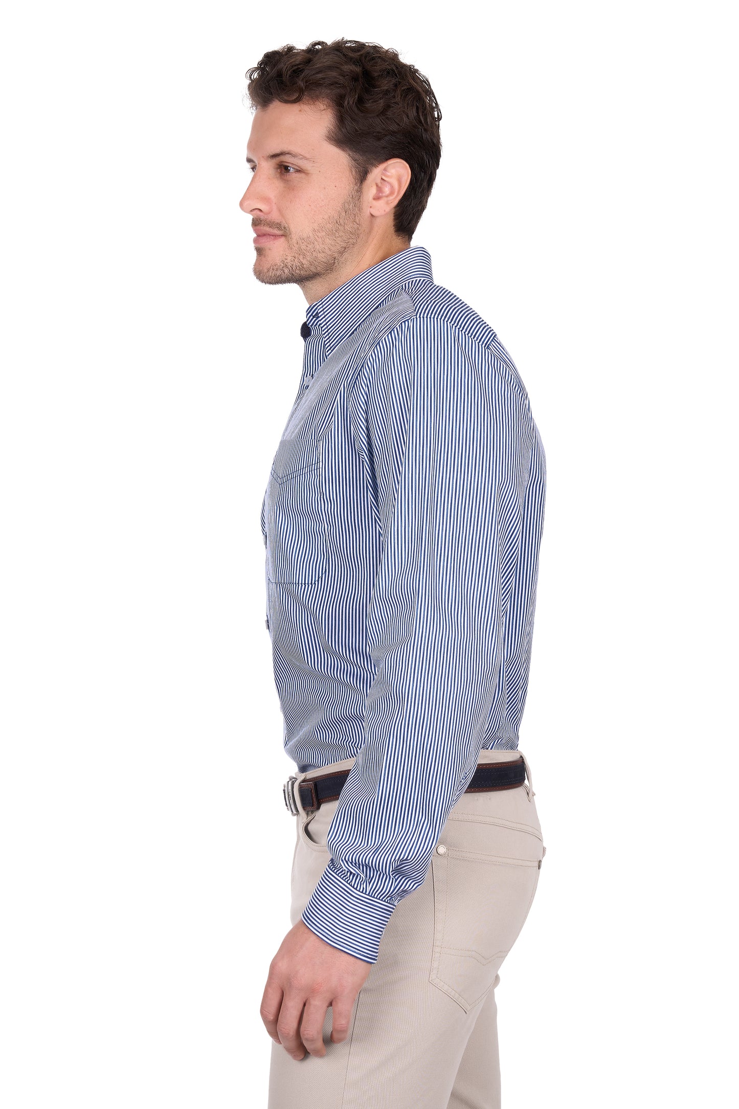 T6W1226102 Thomas Cook Men's Gregory 1PKT LS Shirt Navy