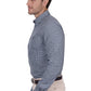 T6W1121047 Thomas Cook Men's Ryan Tailored LS Shirt Navy/Blue