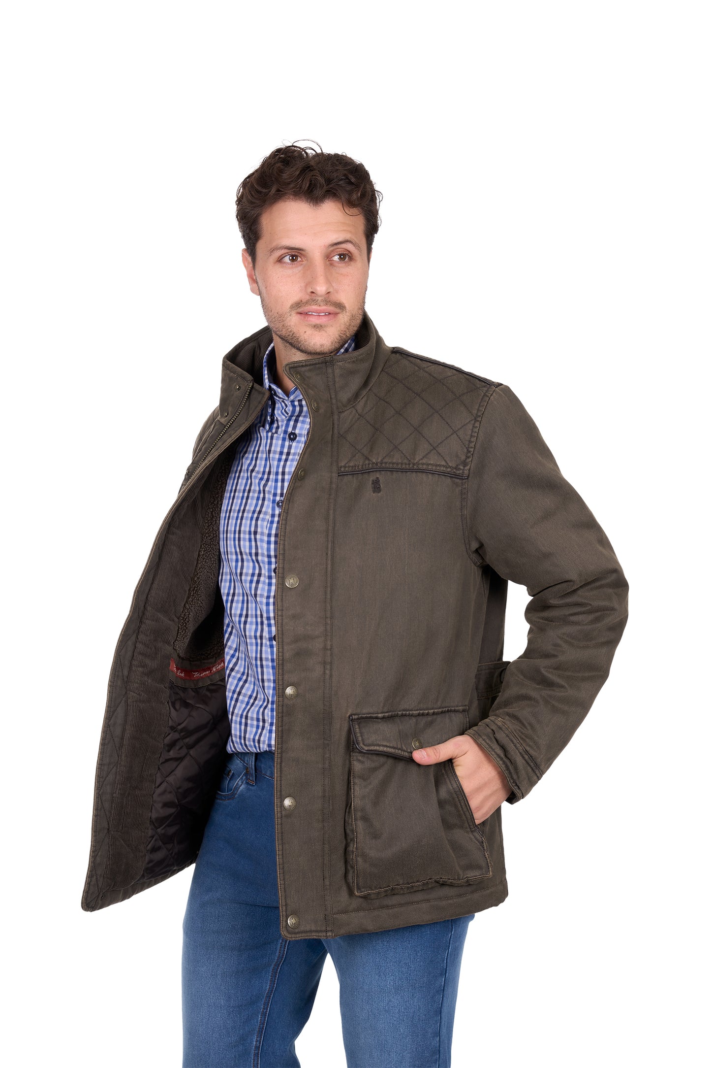 T6W1707173 Thomas Cook Men's Marcus Jacket Rustic Mulch