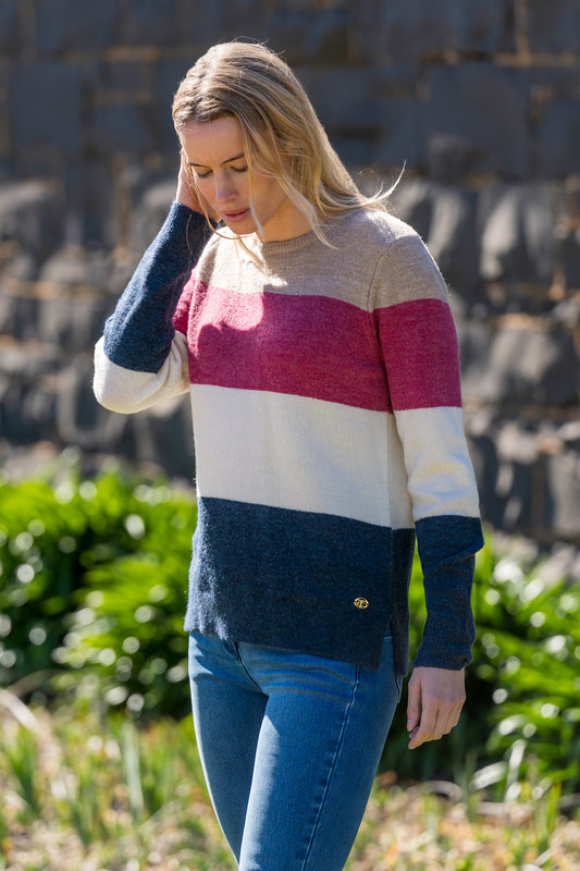 T6W2546091 Thomas Cook Women's Maya Jumper Raspberry/Mulit