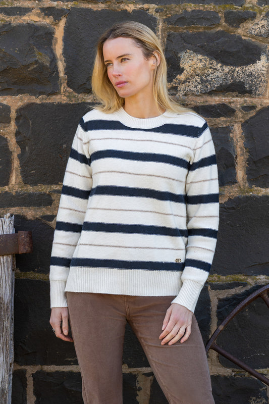 T6W2548098 Thomas Cook Women's Gracie Jumper Navy/Cream