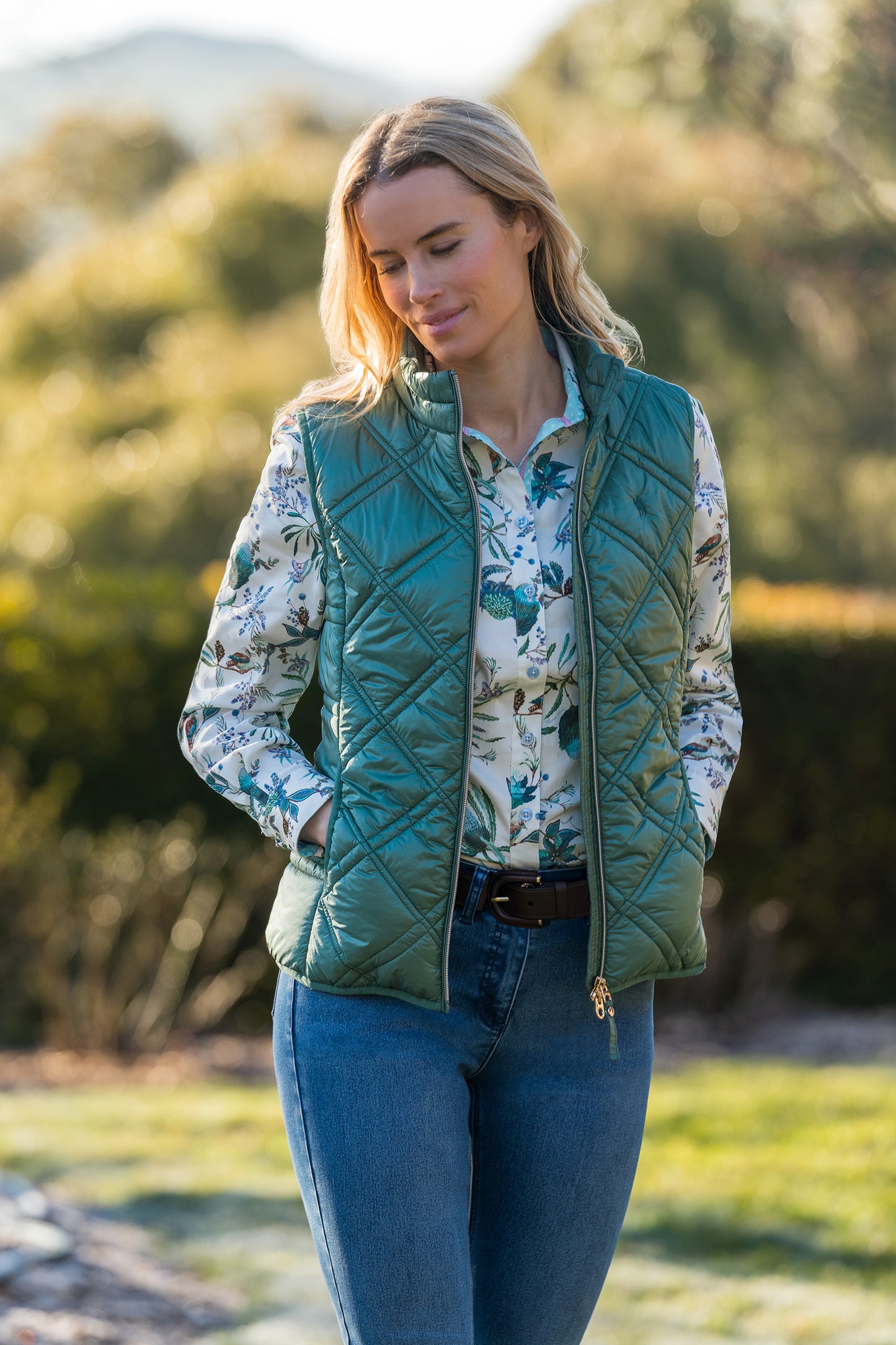 T6W2620057 Thomas Cook Women's Kerry Vest Sage