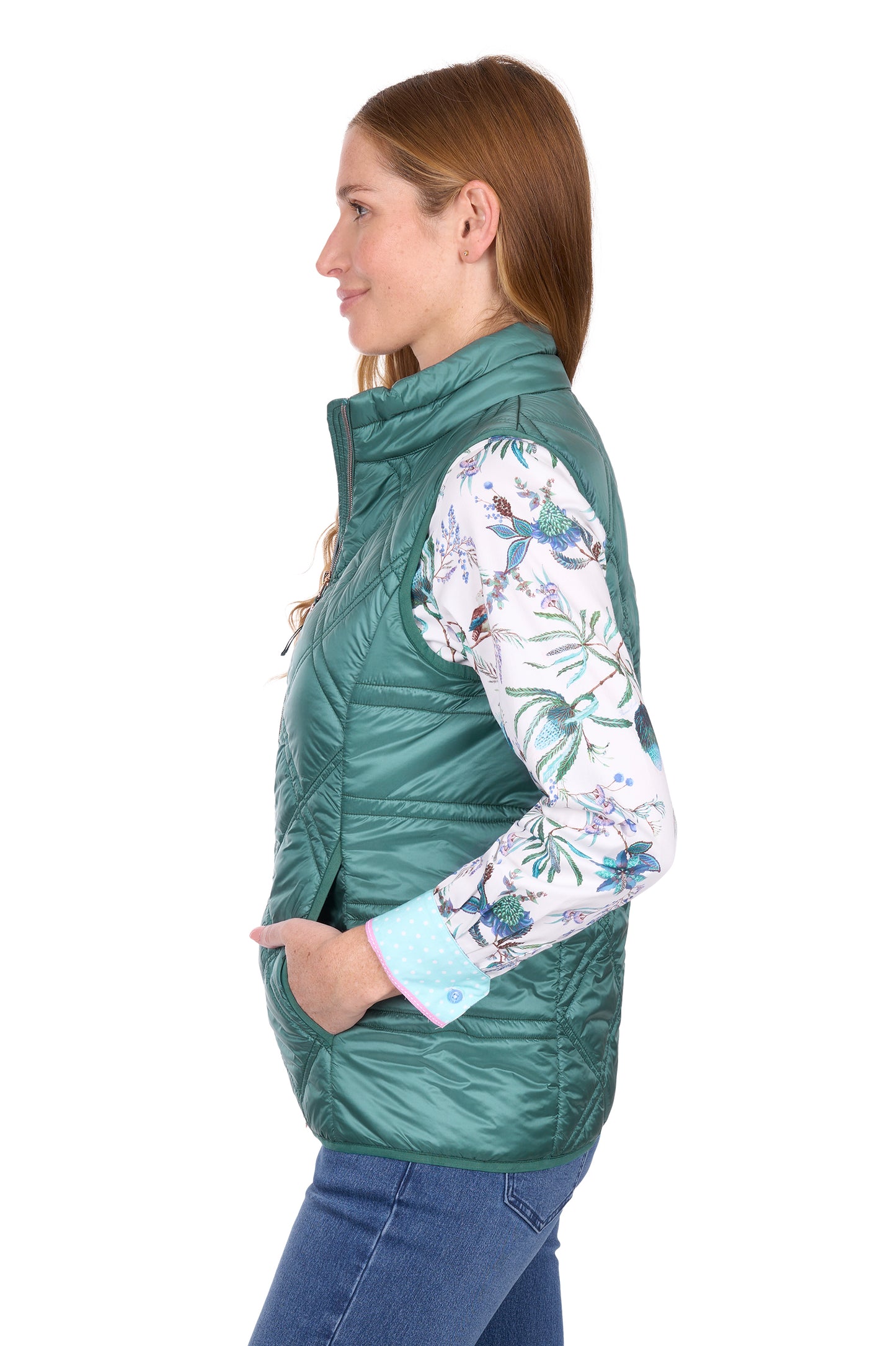 T6W2620057 Thomas Cook Women's Kerry Vest Sage
