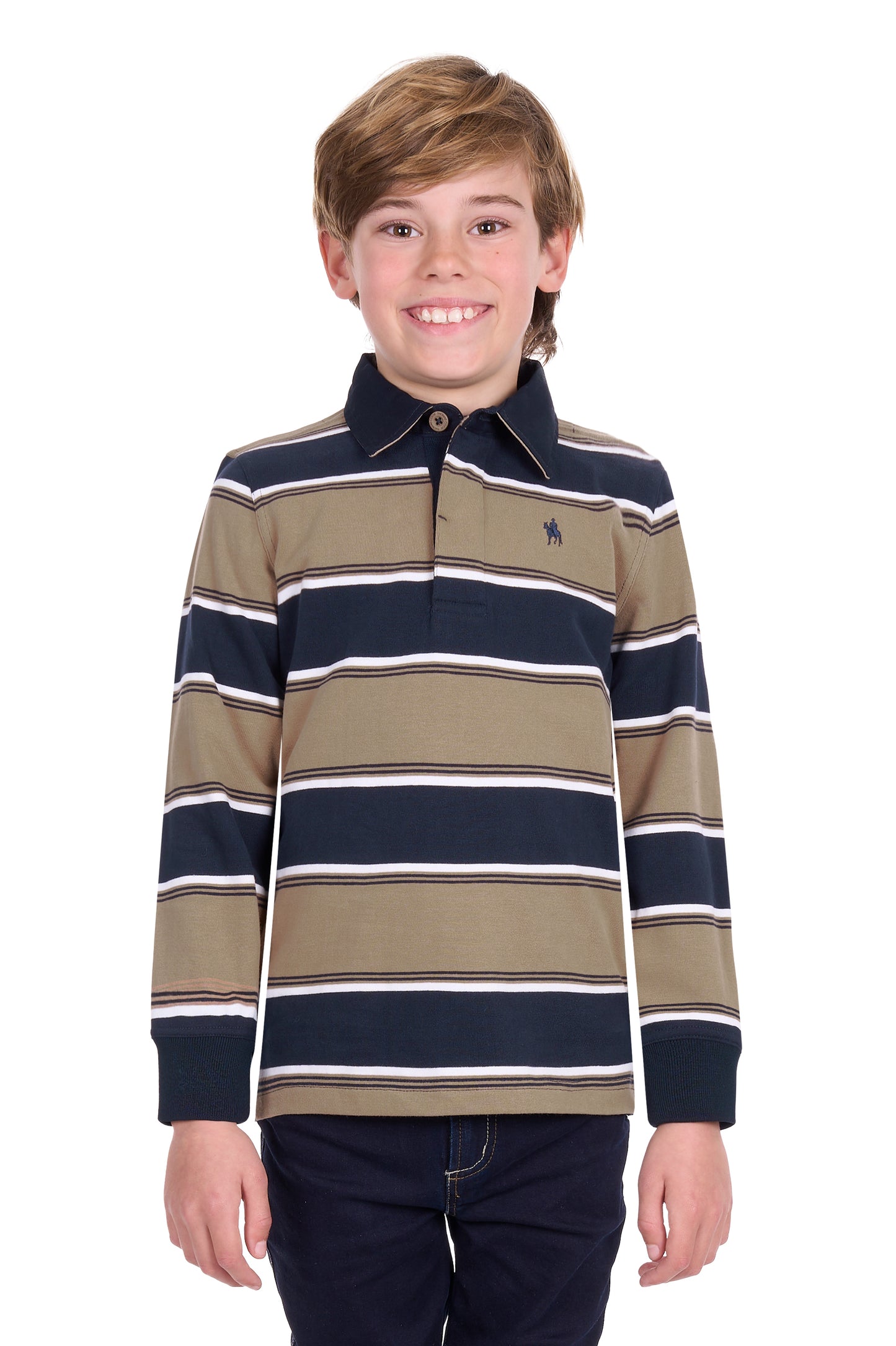 T6W3503022 Thomas Cook Boy's Jose Rugby Navy/Tan