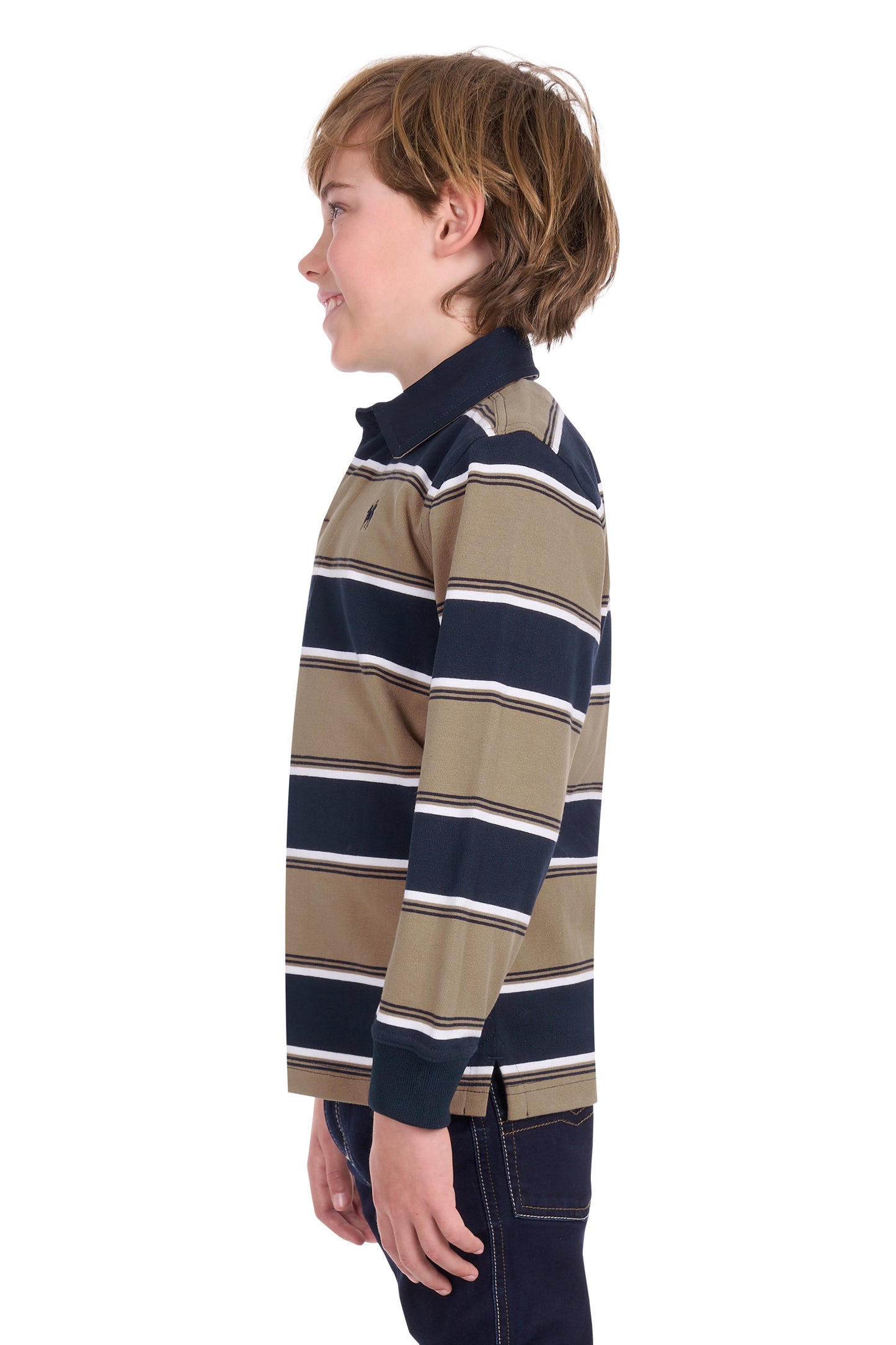 T6W3503022 Thomas Cook Boy's Jose Rugby Navy/Tan