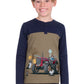 T6W3517201 Thomas Cook Boy's Karl Henley L/S Tee Navy/Tan