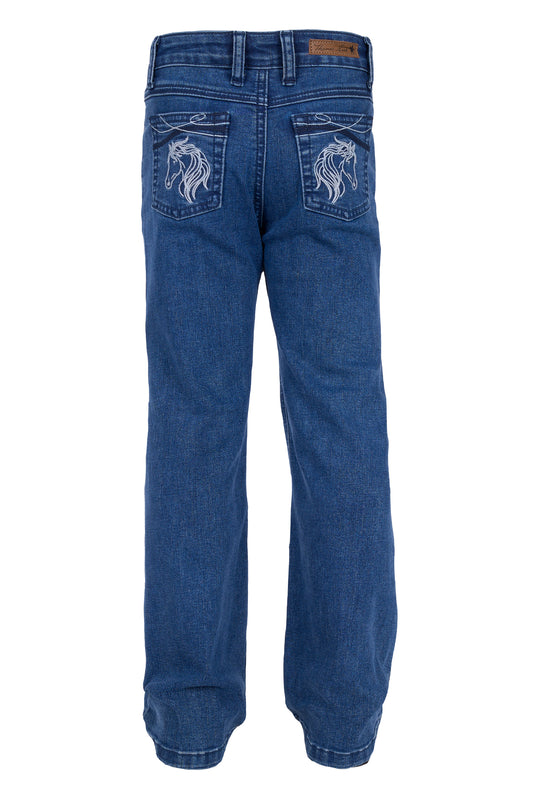 T6W5200143 Thomas Cook Girl's Heather Boot Cut Jean Light Wash