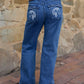 T6W5200143 Thomas Cook Girl's Heather Boot Cut Jean Light Wash