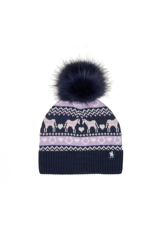 T6W5950BNE Thomas Cook Kid's Emilia Beanie Navy/Lilac