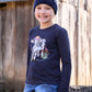 T6W5950BNE Thomas Cook Kid's Emilia Beanie Navy/Lilac