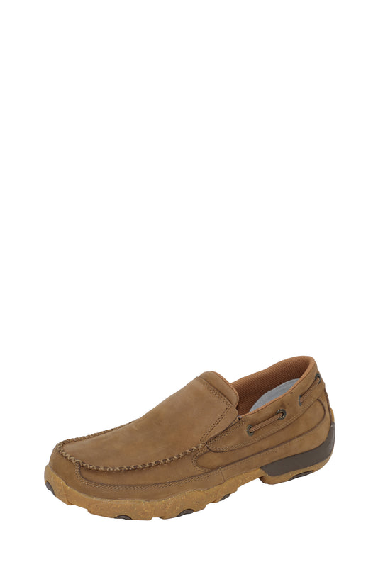 TCMDMS020 Twisted X Men's Driving Boat Slip On Moc