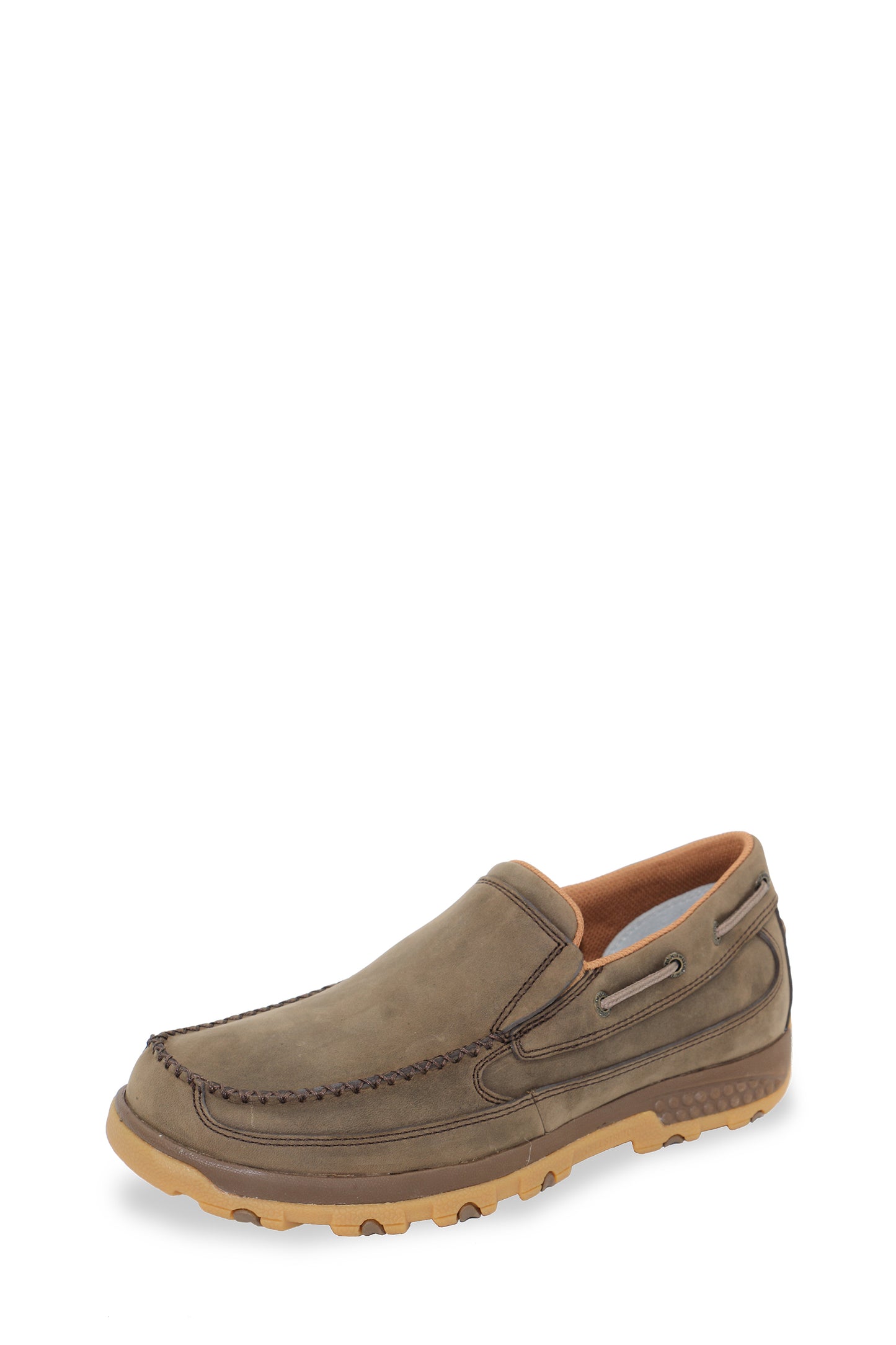 TCMXC0019 Twisted X Men's Cell stretch Brown Slip On Moc