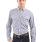 TCP1115158 Thomas Cook Men's Wentworth LS Shirt Royal Blue & Brown