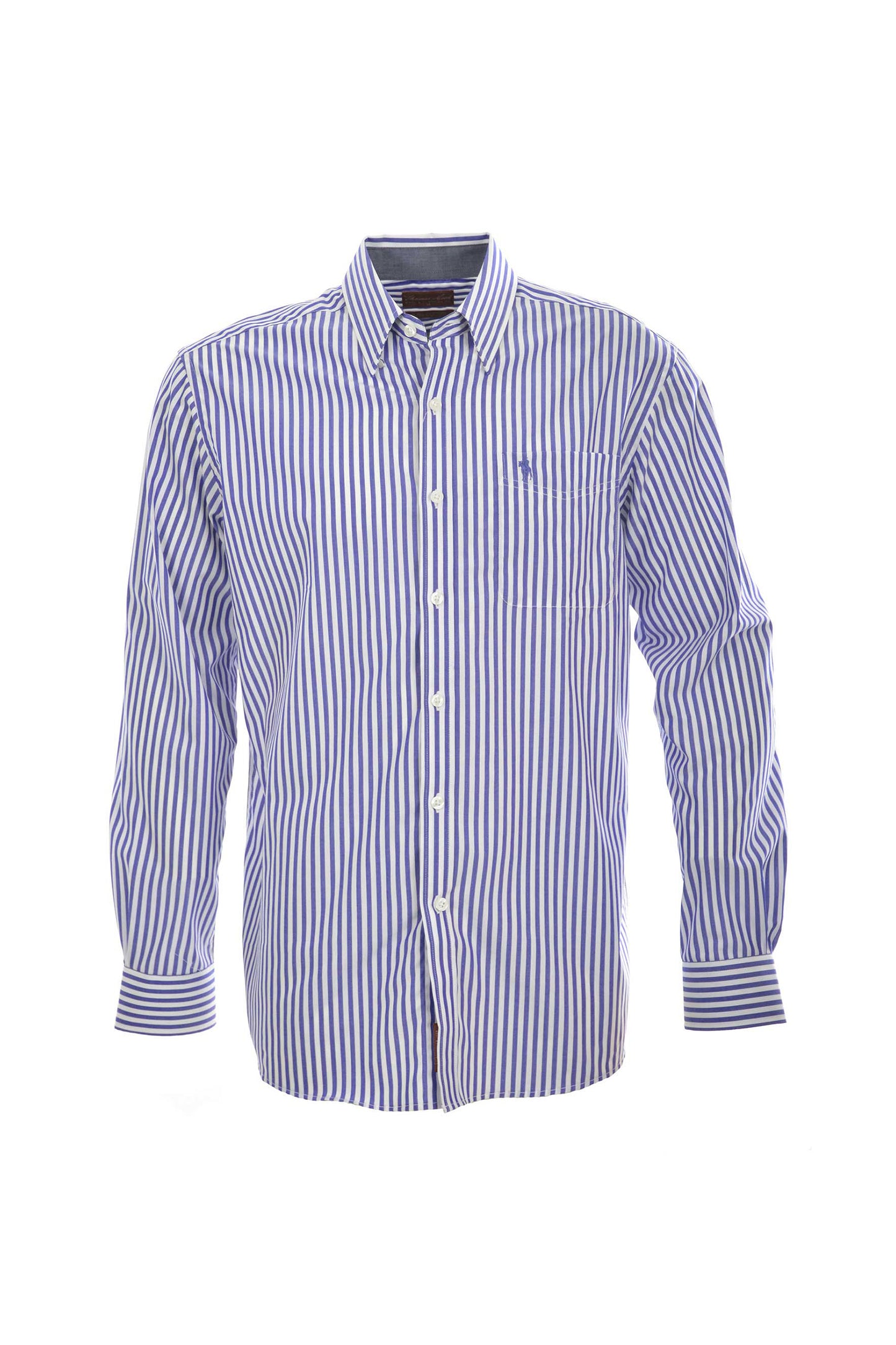 TCP1118178 Thomas Cook Men's Lawson LS Shirt Blue/White